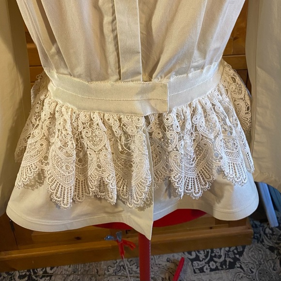 NWT - SILVIA TCHERASSI Carrie Puff Sleeve Peplum Top - M (fits small) - Picture 9 of 15